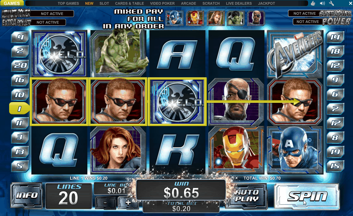 Avengers slot