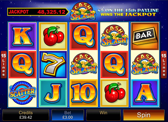 cash splash tema