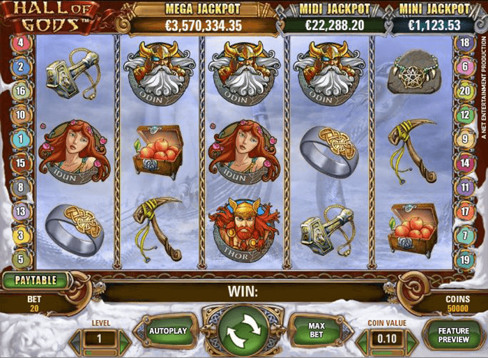 hall of gods tema