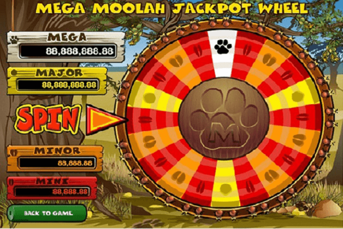 mega moolah bonus