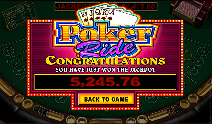 poker ride progresiv