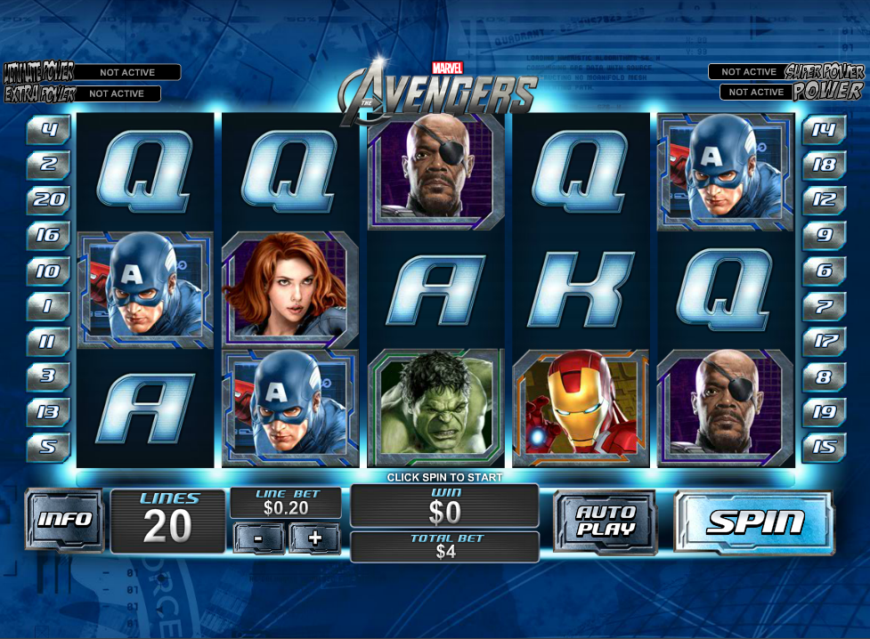 splea avengers slot