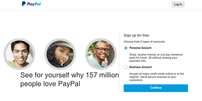 Att öppna ett PayPal-konto