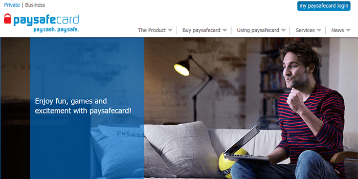 Att spela på onlinecasinon med PaySafeCard