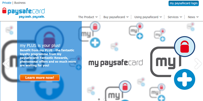 Info om My PaySafeCard