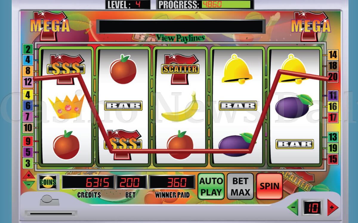Screenshot of Mega 7 Slot game