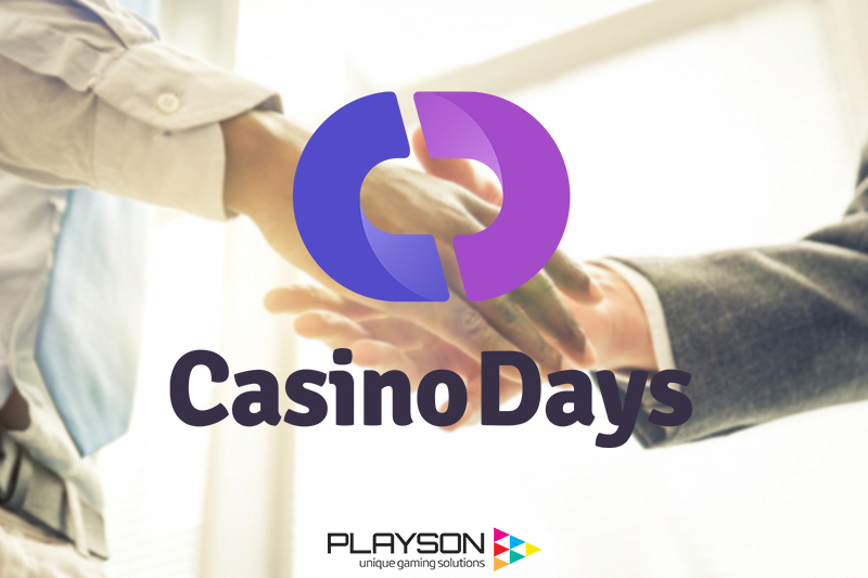 Casino Days säkrar slots i spelavtal med Playson