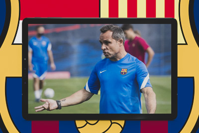 Barcelona utser Sergi Barjuan som coach efter Ronald Koemans avgång